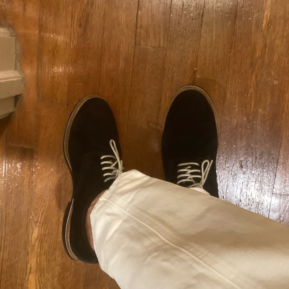 Black WalkOver Suede Derbys 8M - Picture 4 of 6